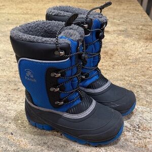 Kamik Blue and Black Insulated Boots